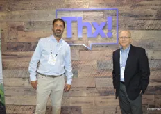 Martin Casanova and Raul Fernandez with Thx! The company focuses on making a social impact. Their latest initiative is an online education program that is available for free to the families of all farm workers.